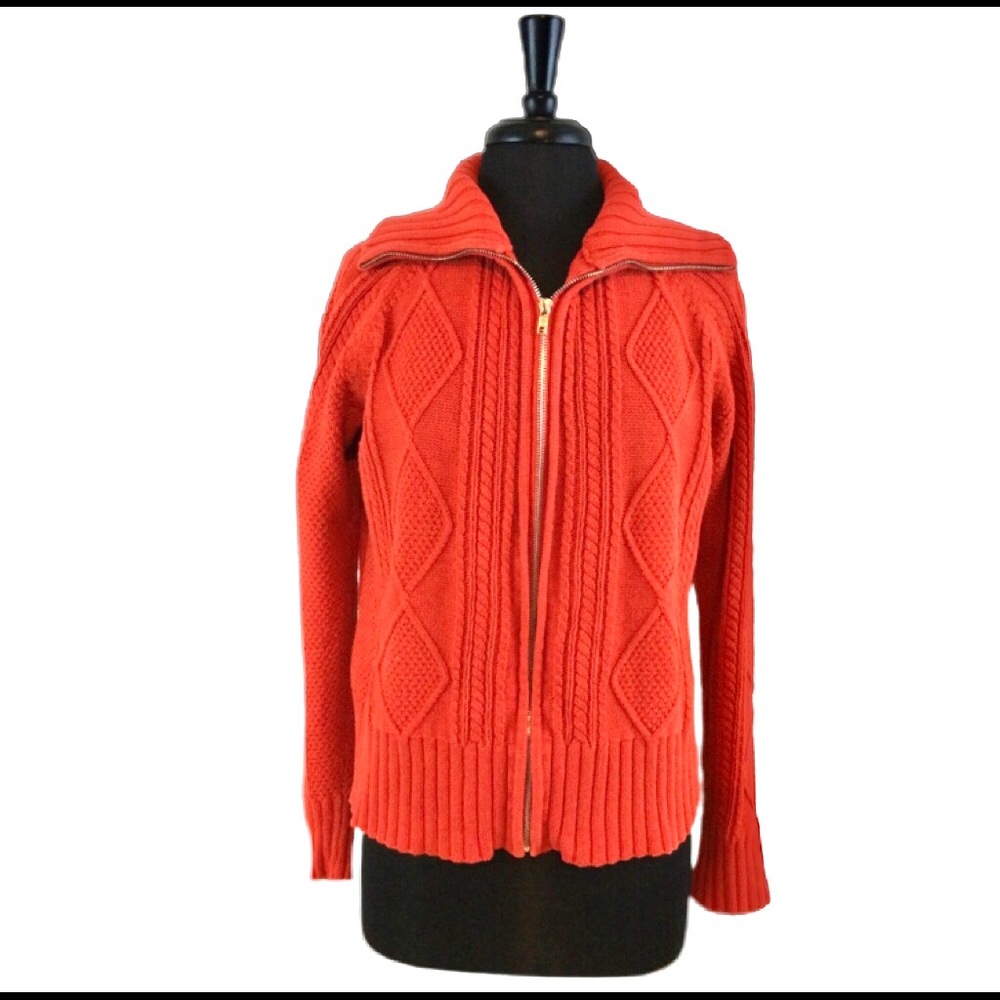 Relativity Cable Knit High Collared Sweater - image 1